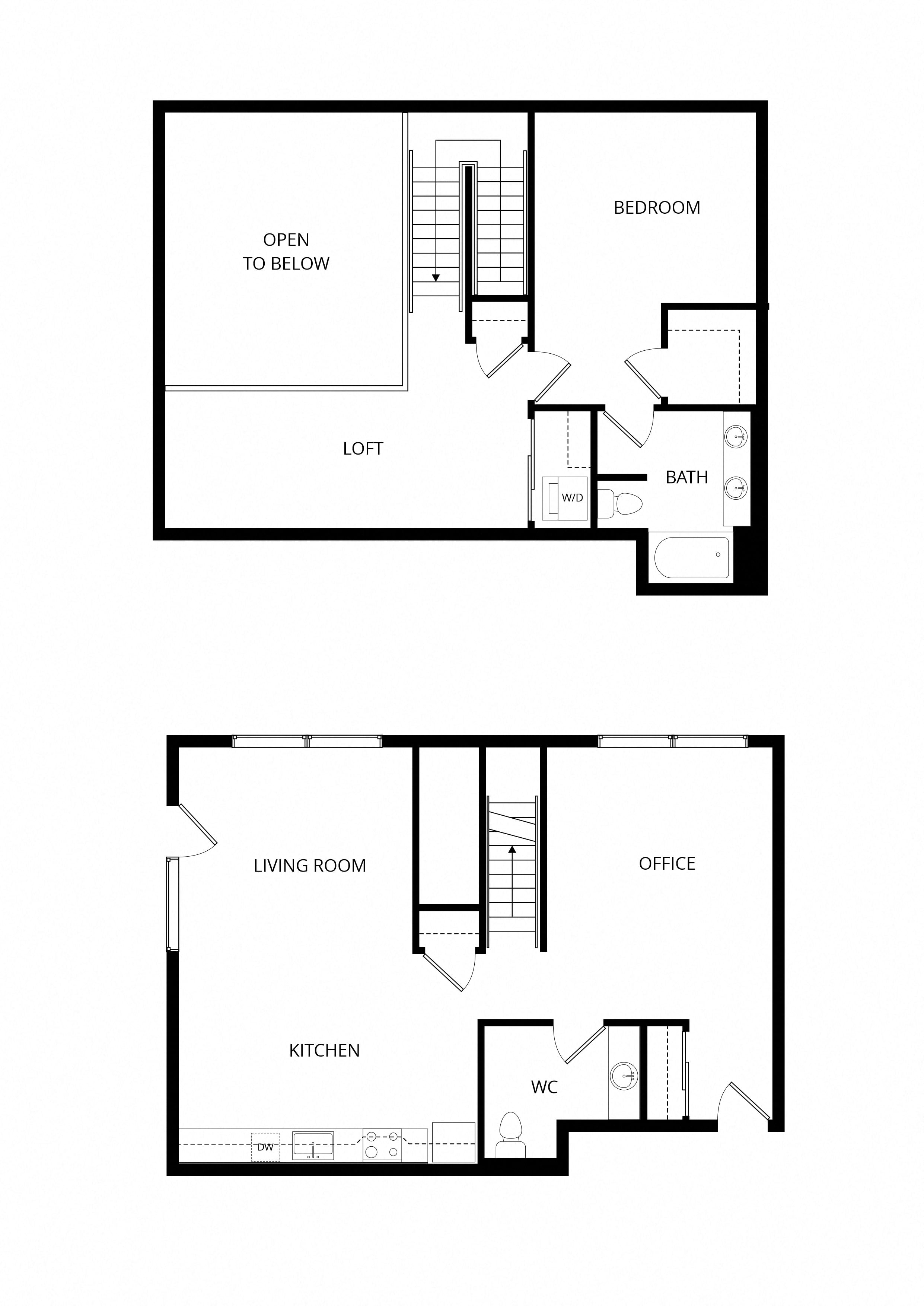 Elite - Townhome floor plan